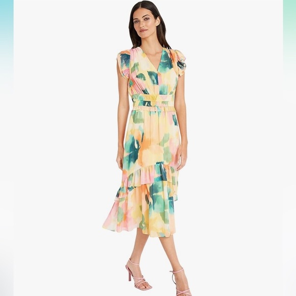 NWT Maggy London Midi Dress - Picture 1 of 5
